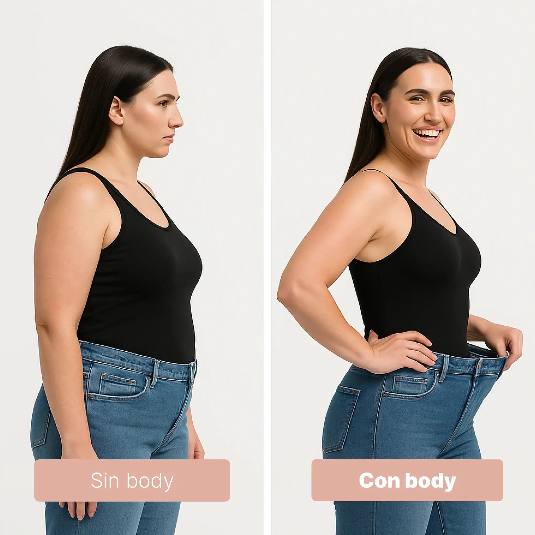 body moldeador con control de abdomen y soporte sin sujetador