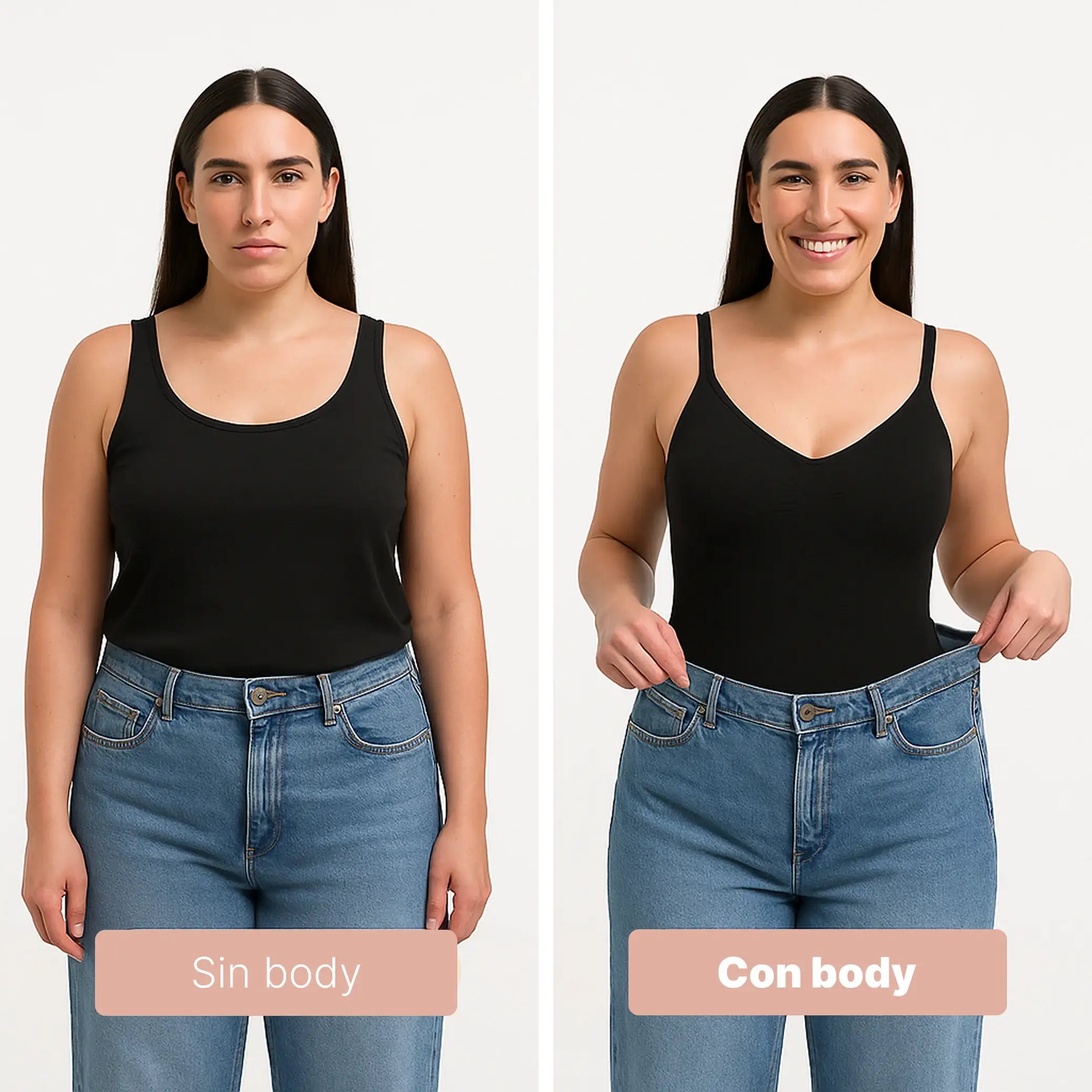 body moldeador con control de abdomen y soporte sin sujetador